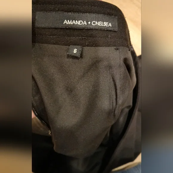 Amanda + Chelsea Classic Black Business Skirt Size 6 - Picture 2 of 4